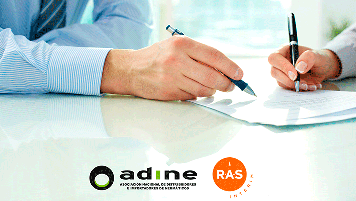 ADINE FIRMA UN ACUERDO MARCO DE COLABORACIÓN CON LA ETT, RAS INTERIM